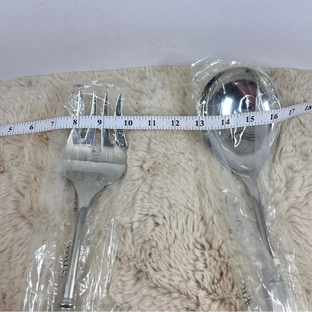 NIB.‎ RICCI 18/10 Shiny Stainless Steel Lg Serving Utensil Set